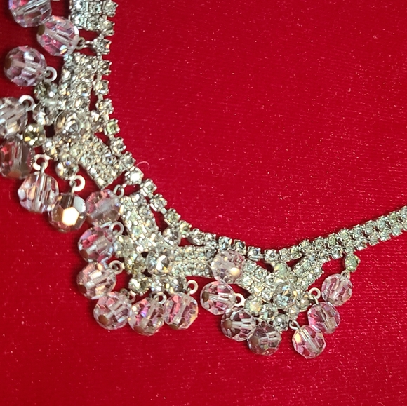 Price drop $160 Vtg. Rhinestone and crystal necklace - Picture 5 of 8